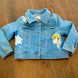 DISNEY Collection by Tutu Couture Frozen jean jacket. Never worn, size 3t.